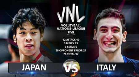 Japan vs Italy | Men&#39;s VNL 2024