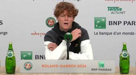 Tennis - Roland-Garros 2024 - Jannik Sinner : &quot;Against Moutet, a French player, it&#39;s different... &quot;