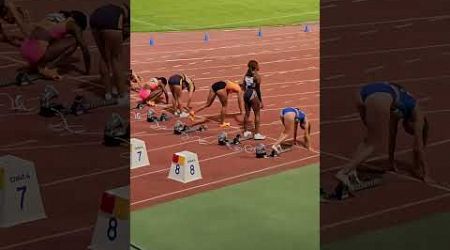 Women&#39;s 100m final. Cyprus Limassol.