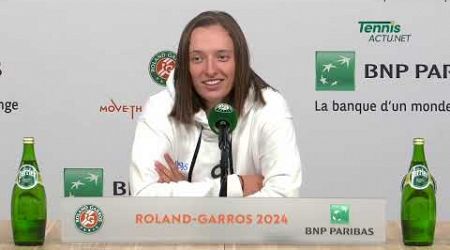 Tennis - Roland-Garros 2024 - Iga Swiatek : &quot;When I watch tennis, I don&#39;t see a lot, I&#39;m not good&quot;