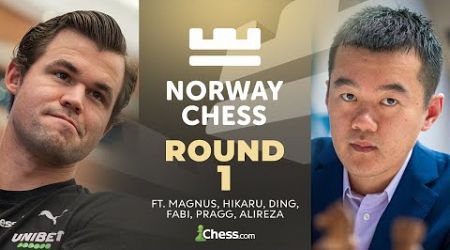 Magnus v. Ding In Battle of Champions &amp; Hikaru v. Fabiano In American Derby! Norway Chess 2024 Rd 1