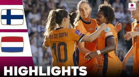Netherlands vs Finland | Highlights | Women&#39;s Euro Qualifiers 04-06-2024