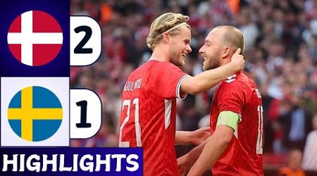 Denmark vs Sweden (2-1) | All Goals &amp; Extended Highlights | International Friendly 2024