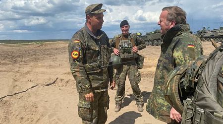German defence minister visits Bundeswehr troops in Lithuania
