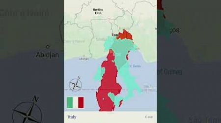 Sweden and Italy size comparison