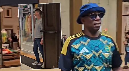 Roy Keane hilarious hides in Berlin shopping centre to avoid selfie