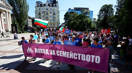 March in Support of Traditional Family Held in Downtown Sofia