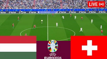 Hungary vs Switzerland LIVE. 2024 UEFA Euro Cup Full Match - Video game simulation