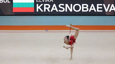 Bulgaria's Elvira Krasnobaeva Wins All-Around Event at Rhythmic Gymnastics Grand Prix in Brno