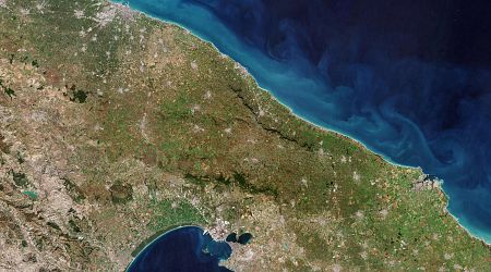 Earth from space: The heel of Italy