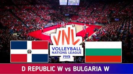 Dominican Republic vs Bulgaria Volleyball Live Score | FIVB Volleyball Women&#39;s Nations League | VNL