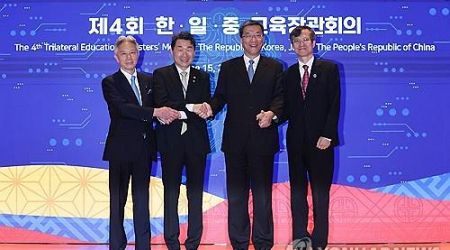 (LEAD) S. Korea, Japan, China hold education ministerial talks on cooperation, exchanges