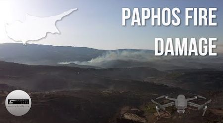 Paphos Fire Damage - June 12th 2024 - Drone Footage