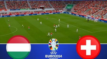 HUNGARY vs SWITZERLAND LIVE | UEFA Euro 2024 | Match Live Today | Watch Along &amp; Simulation
