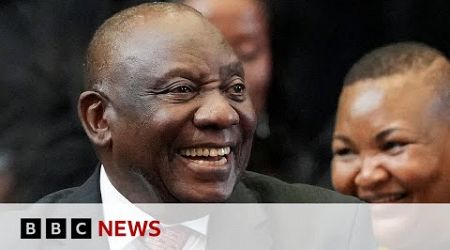 Cyril Ramaphosa re-elected as South African president | BBC News