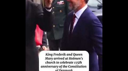 King FrederikandQueen Mary arrived at Holmen&#39;s church to celebrate 175th anniversary ofConstitution