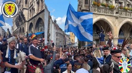 Crazy Scenes As Scotland Fans Take Over Munich Ahead Of The EURO Opening Game Against Germany