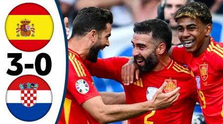 Spain vs Croatia 3-0 All Goals &amp; Highlights Euro 2024