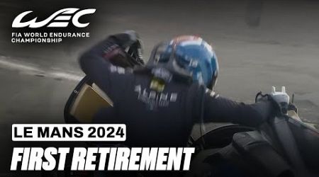 First Retirement of The Race in Hypercar I 2024 24 Hours of Le Mans I FIA WEC