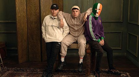 Rap trio Kneecap spark controversy with British Museum sticker stunt