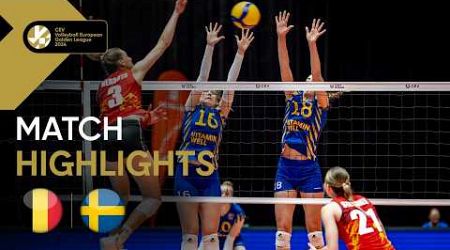 Belgium vs. Sweden - Match Highlights | European Golden League Women 2024