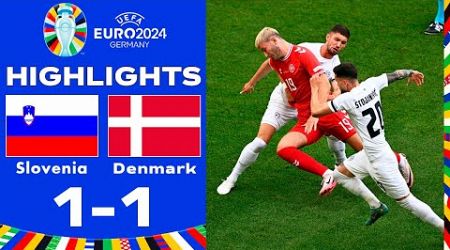 Slovenia vs Denmark 1-1 Match Highlights | UEFA Euro Cup 2024