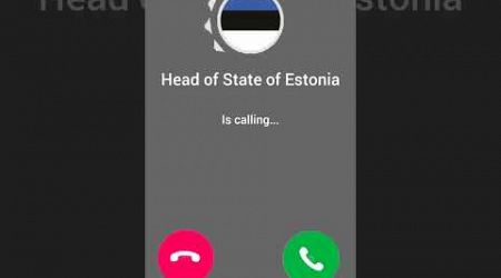 HEAD OF STATE OF ESTONIA CALLS #fyp #shorts #semuaorang
