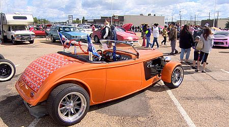 Dads put their wheels on display in Father's Day car show