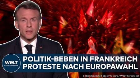 EUROPAWAHL: Beben in Frankreich! Neuwahl! Macron geht nach Niederlage ins Risiko - Blick auf Le Pen