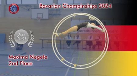 Maxima Negele Bavarian Championships 2024 in Gymwheel Age Groupe15 16 2nd Place