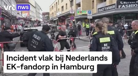 Politie schiet man met hamer en molotovcocktail neer bij Nederlands EK-fandorp in Hamburg