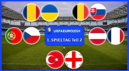 EM 2024 - Prognose I 1.Spieltag (2/2) I Alle Spiele, alle Tore I Deutsch (FULL HD)