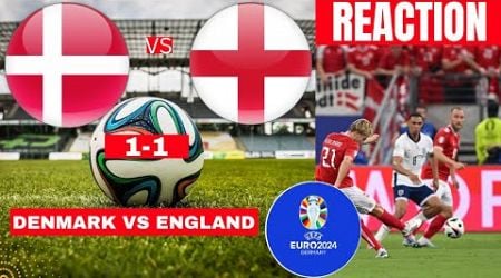 Denmark vs England 1-1 Live Stream Euro 2024 Football Match Score Commentary Highlights Three Lions