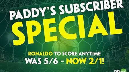Cristiano Ronaldo to Score v Turkey boosted from 5/6 to 2/1