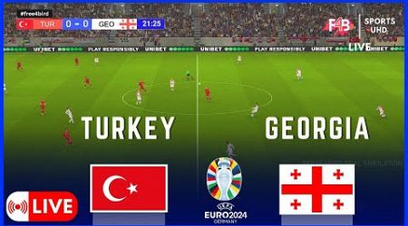 TURKEY VS GEORGIA LIVE | UEFA EURO 2024 | .SIMULATION &amp; LIVE SCORE #uefa #euro2024