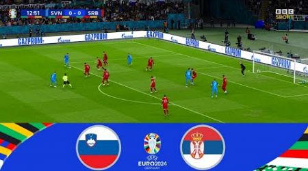 Slovenia vs Serbia (1-1) | UEFA Euro Cup 2024 | Match Live Today | eFootball Pes 21 Gameplay