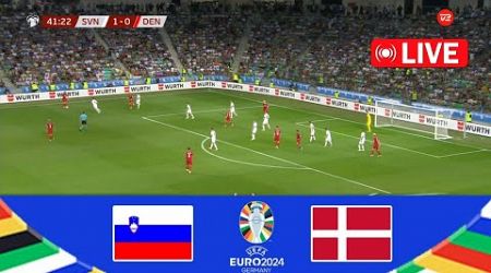Slovenia vs Denmark (1-1) | UEFA Euro Cup 2024 | Match Live Today | eFootball Pes 21 Gameplay