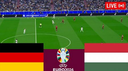 Germany vs Hungary LIVE. UEFA Euro 2024 Full Match - Video game simulation