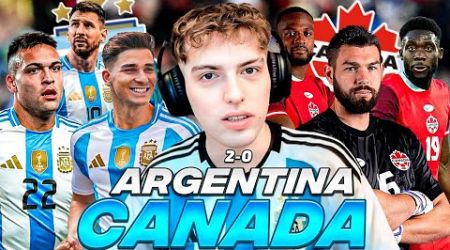 DAVOO XENEIZE OPINA DE ARGENTINA 2 CANADA 0 (2024) - COPA AMERICA (FASE DE GRUPOS)
