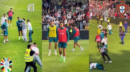Absolute Chaos At Ronaldo&#39;s &amp; Portugal National Team&#39;s Public Training Session In Germany (Sold Out)