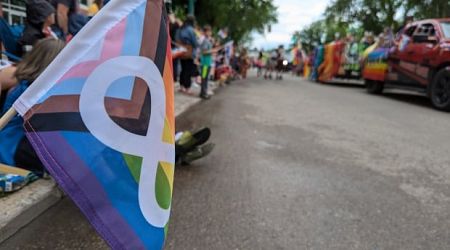 Saskatoon's Pride Parade brings cheers, music and colour to downtown on dreary day