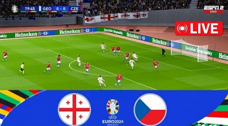 Georgia vs Czech Republic (1-1) | UEFA Euro Cup 2024 | Match Live Today | Full Match Streaming