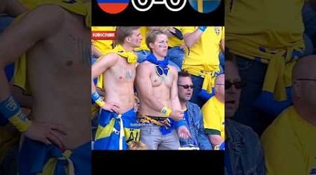 Russia vs Sweden football match video.#shorts