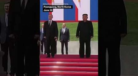 Kim Jong Un Welcomes Putin to North Korea With Official Ceremony
