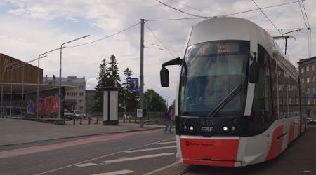 Estonia, Tallinn, tram 4 ride from Kosmo to Suur-Paala
