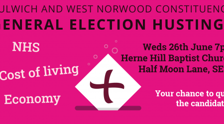 Dulwich and West Norwood election hustings in Herne Hill this Wednesday