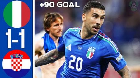 Croatia vs Italy 1-1 - All Goals &amp; Highlights - Euro 2024