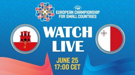 GIB v MLT | Full Basketball Game | FIBA European Championship for Small Countries 2024 | Group Phase