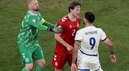 Denmark advances to last 16 at European Championship after 0-0 draw with Serbia