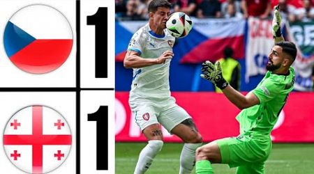 Georgia vs Czech Republic Euro 2024 HIGHLIGHTS | Final Score 1-1